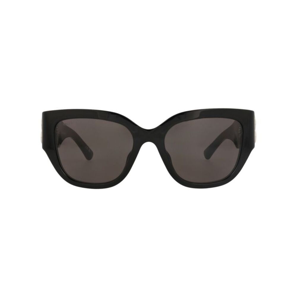 Balenciaga Square-Frame Recycled Acetate Sunglasses Black Womens